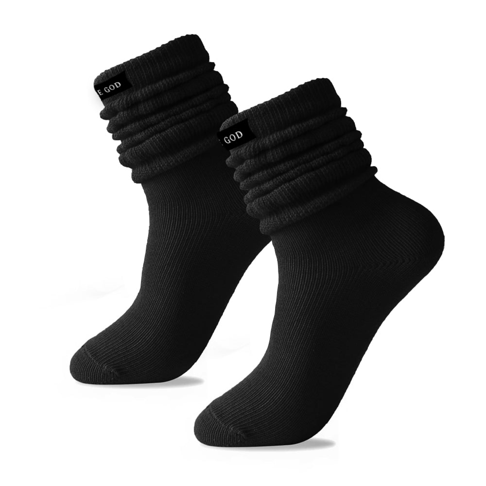 More God Slouch Socks - Black